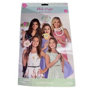 Floral Garden Tea Party Photo Booth Props 13 Count Floral Tea Pot Cup Assorted